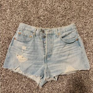 Levi’s 501 Original Jean Shorts Blue Wash